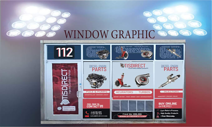 window graphic,  shop front , window sign, or store front