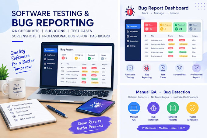 test your website or app and provide detailed bug reports