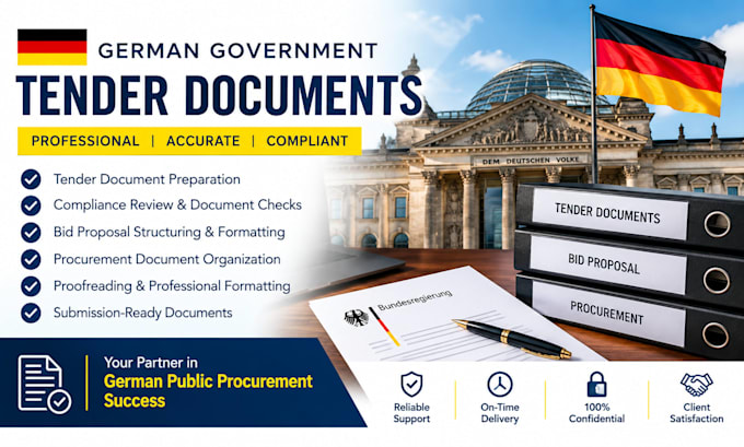 prepare your german government tender documents