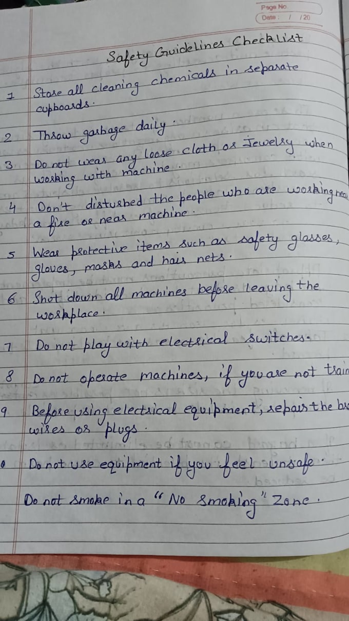 write you assignments and present pages