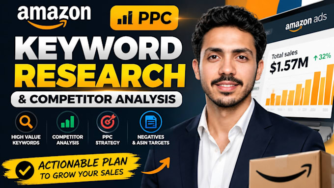 do amazon keyword research and competitor analysis for PPC