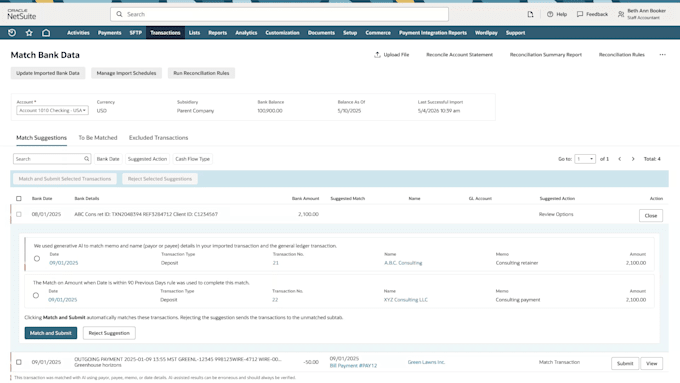 provide netsuite functional consulting service