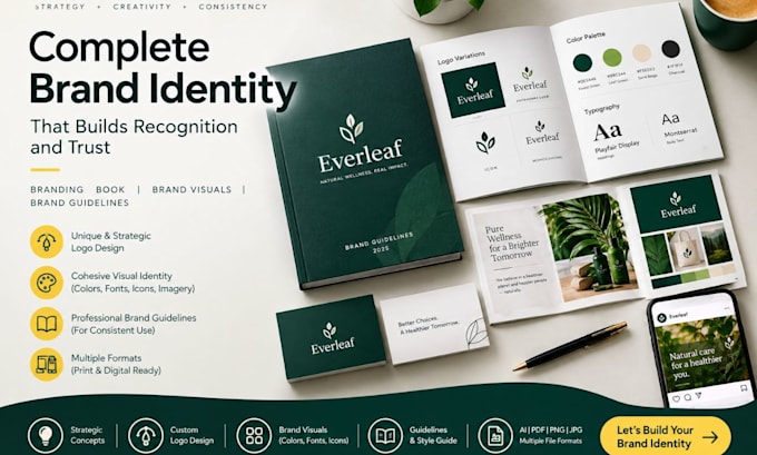 design creative brand identity branding book brand visuals brand guidelines