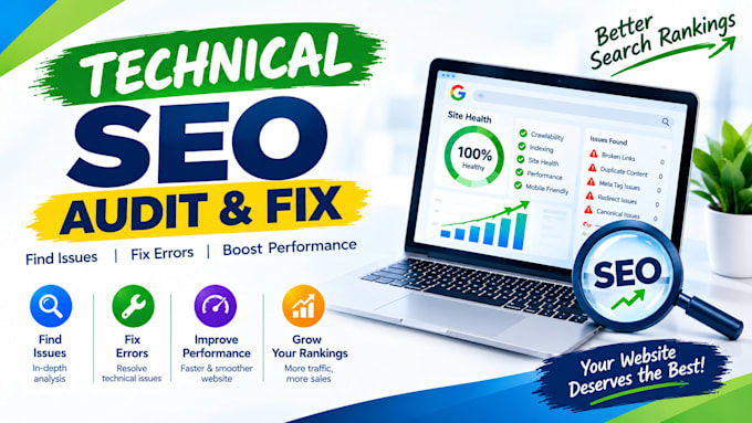audit and fix technical SEO, indexing, and crawl issues