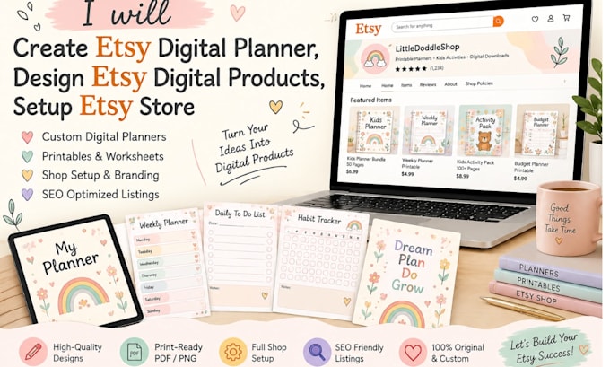 design etsy digital products