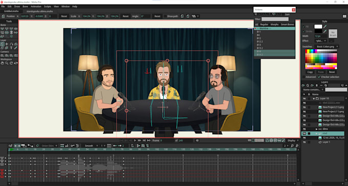 edit reels, animate in after effects, and rig in moho