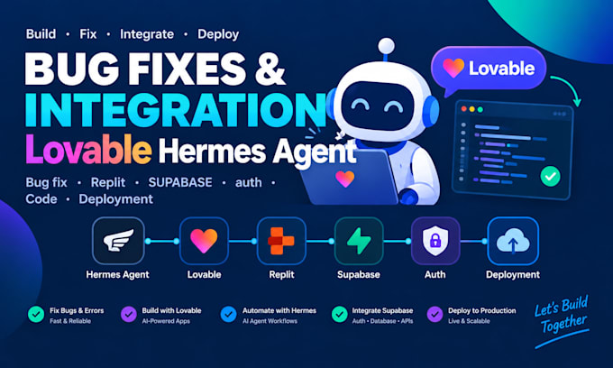 fix lovable hermes agent lovable bug fix replit supabase auth code deployment