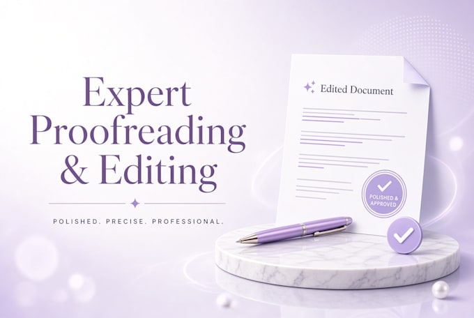 proofread, write or edit letters and cvs