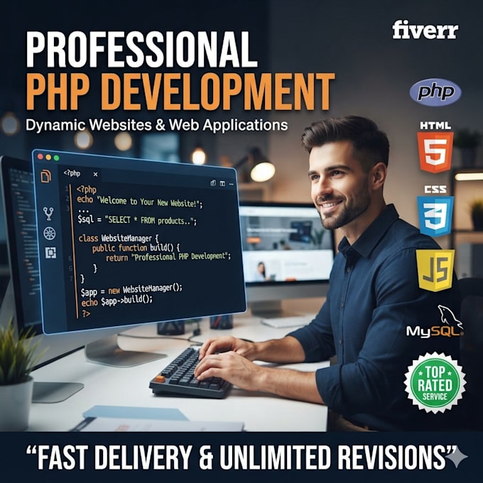 develop websites using php