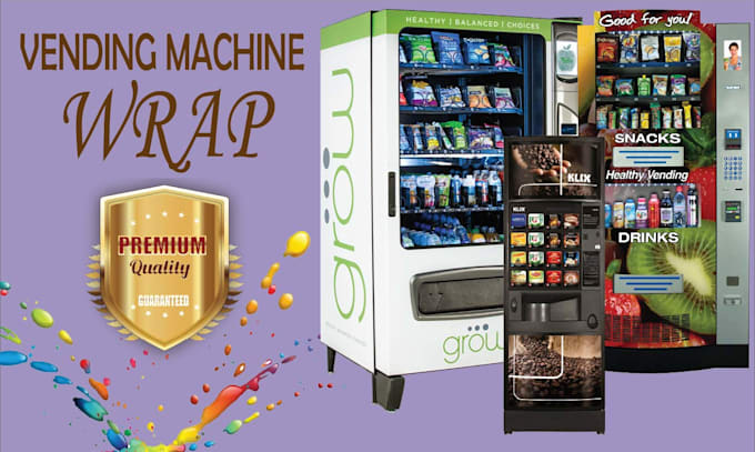design a custom vending machine wrap