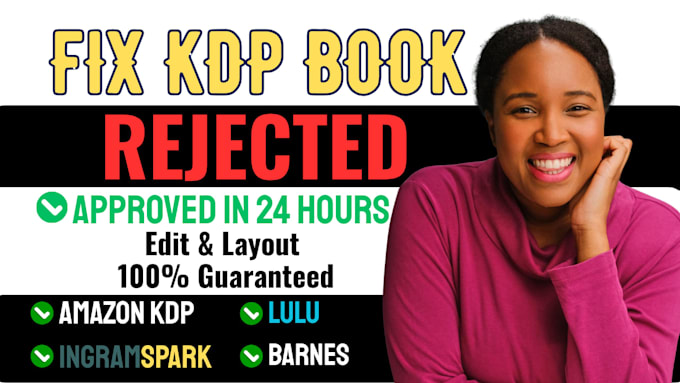 edit and fix KDP book publishing errors format cover layout resize margin paper