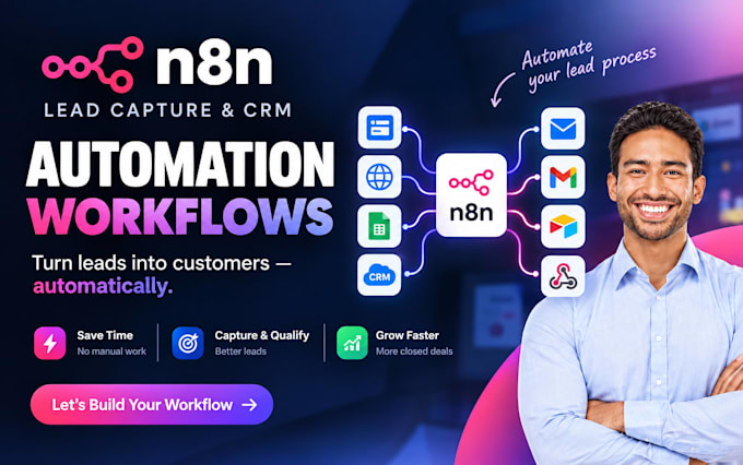 build n8n lead capture and CRM automation workflows