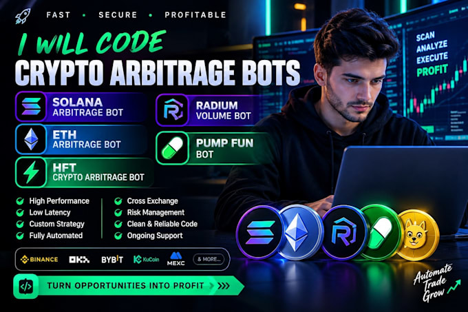 code crypto solana arbitrage bot eth arbitrage bot, hft crypto arbitrage bot