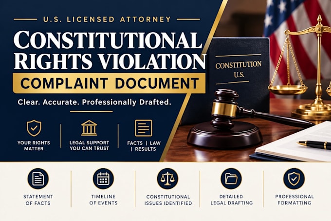 prepare constitutional rights violation complaint document