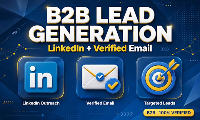do b2b lead generation linkedin leads with verified email