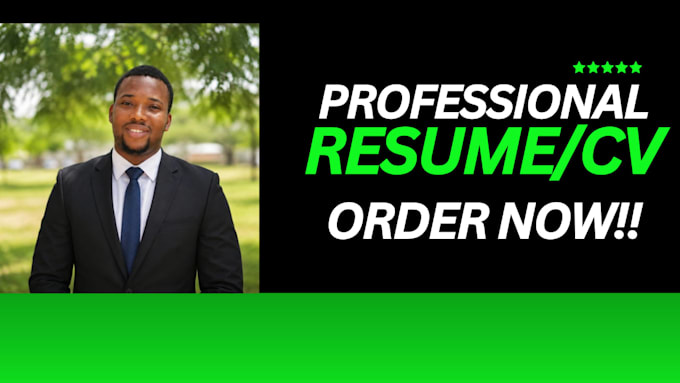 write a professional resume and CV