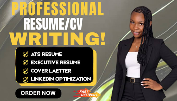 write a professional executive resume and CV