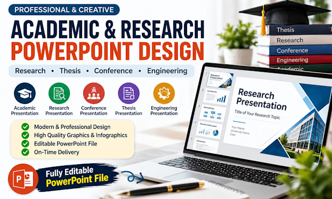 design professional academic and research powerpoint presentations