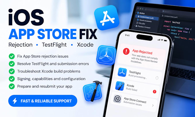 fix ios app store rejection testflight and xcode issues