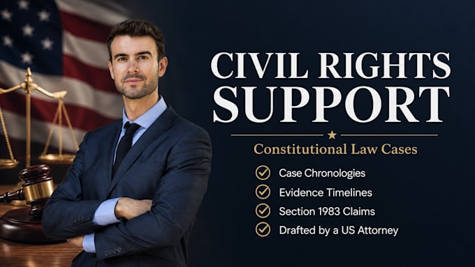 draft civil rights and constitutional law litigation support