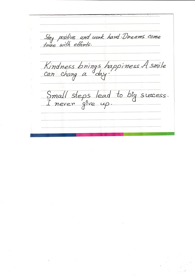 do custom handwriting for you
