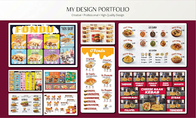 design restaurant TV menu digital menu board screen display