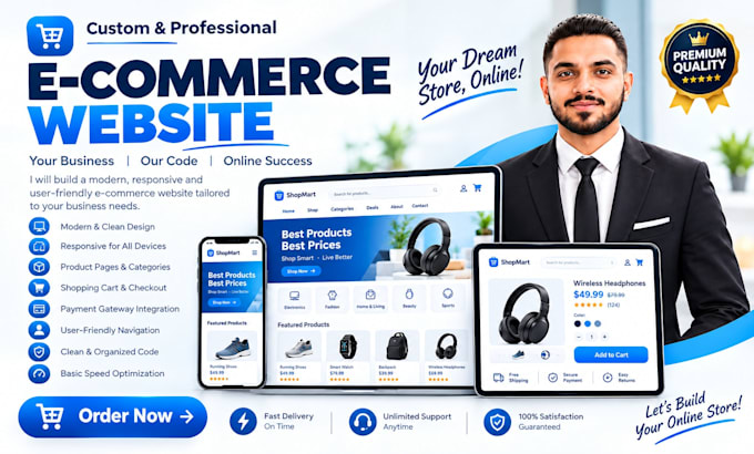 build a custom ecommerce website with laravel PHP and mysql