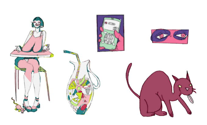 create cool freehand stickers with no ai