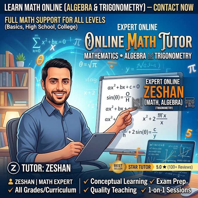 teach online math to primary middle and high school students