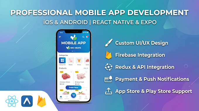 develop your ios and android mobile app using react native