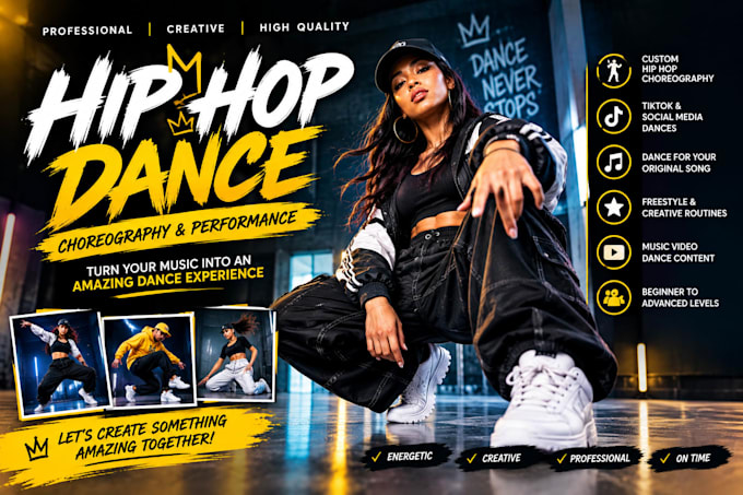 create professional hip hop dance choreography for your song
