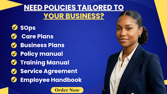 sops client intake form care plan employee handbook policy and procedure