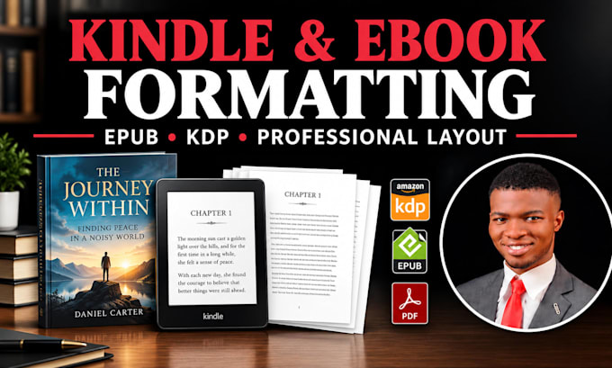 do ebook formatting, kindle formatting and epub conversion