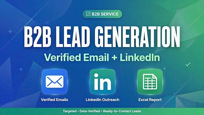 2b lead generation verified email list building