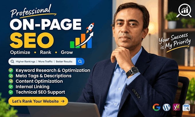 do professional on page and off page SEO for your website