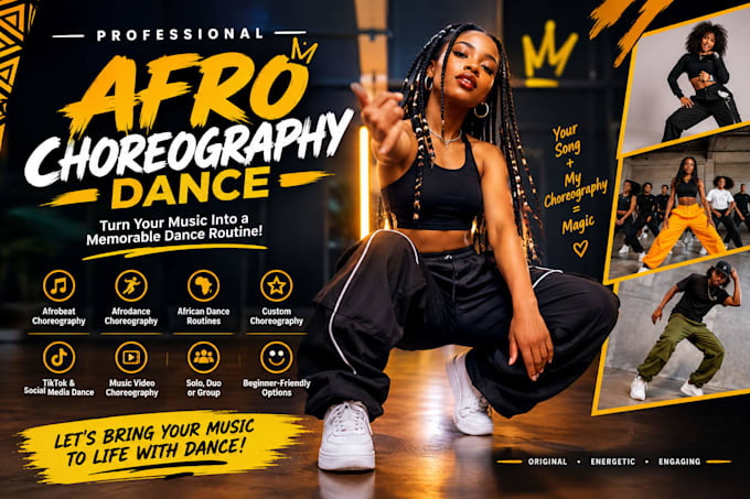 create professional afro dance choreography for your song