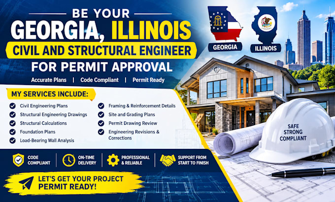 be your georgia, illinois civil and structural engineer for permit approval