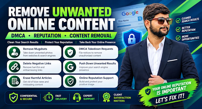help remove mugshots, delete negative links, erase bad articles, false news in