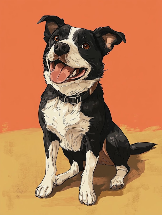 make disney pet portrait illustration