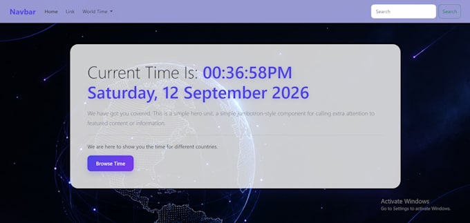 create a modern digital clock using HTML CSS and javascript