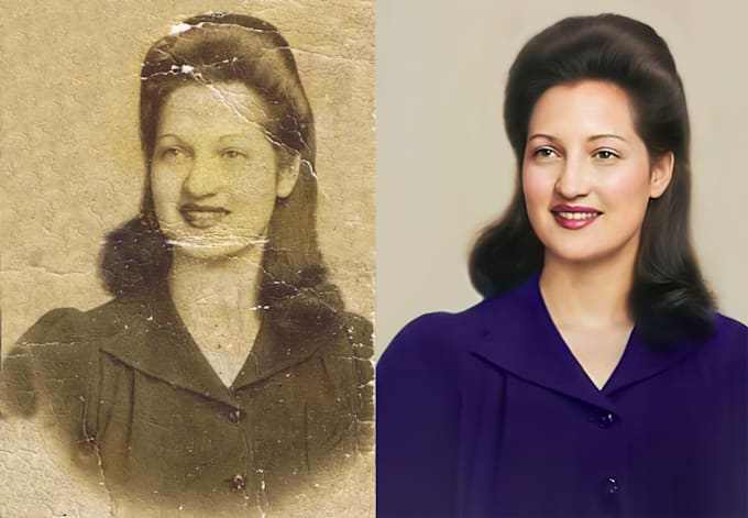professional restoration and old photo renewal