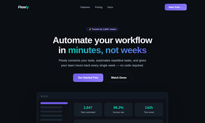build a responsive landing page