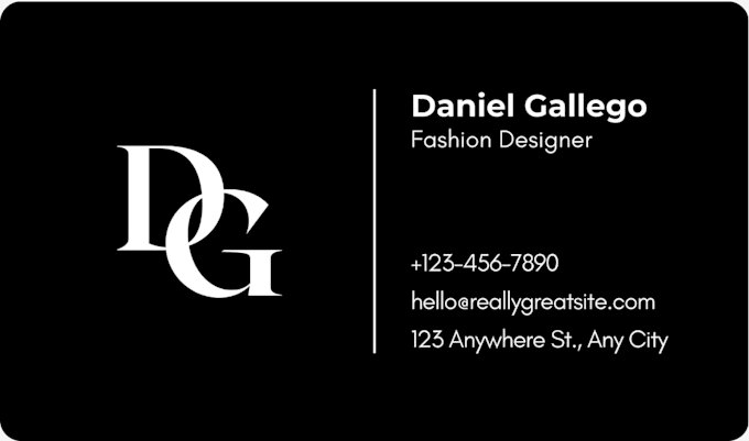design a business card