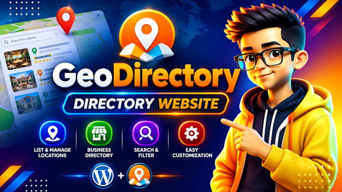 design responsive directory website using geodirectory, directorist and hivepres