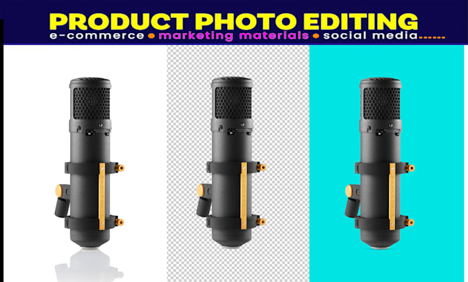 do professional product photo editing and background removal