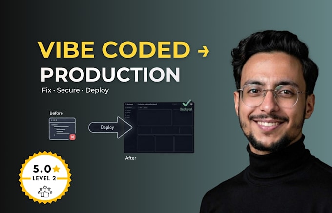 fix your lovable or vibe coded app and take it live in production