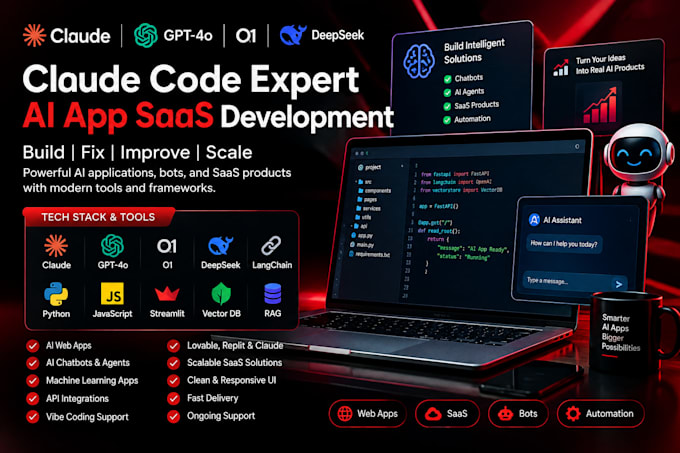 claude code claude cowork fable 5 ai app bot saas gpt 4o o1 deepseek python