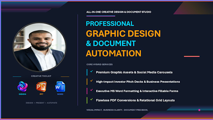 do expert graphic design powerpoint and word formatting