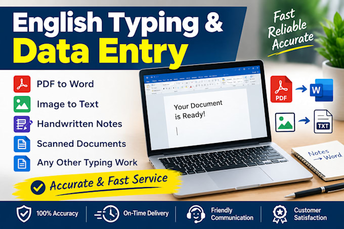 do data entry and typing