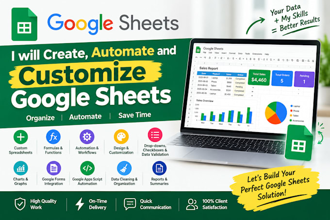 create, automate, and customize google sheets